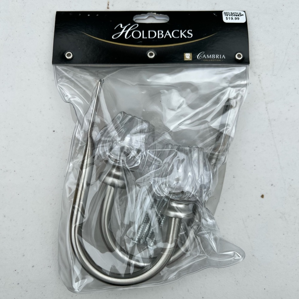 Curtain hold backs